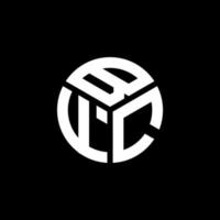 BFC letter logo design on black background. BFC creative initials letter logo concept. BFC letter design. vector