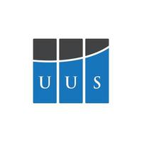 UUS letter logo design on white background. UUS creative initials letter logo concept. UUS letter design. vector