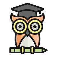 wisdom vector icon, school and education icon