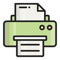 printer vector icon, school and education icon