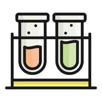 test tubes vector icon, school and education icon