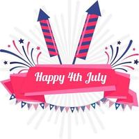 USA independence day 4th of July vector