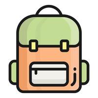 school bag vector icon, school and education icon