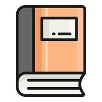 dictionary vector icon, school and education icon