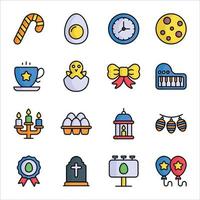 Simple Set of Easter Day Vector icons