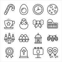 Simple Set of Easter Day Vector icons
