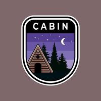 cabin emblem logo vector illustration