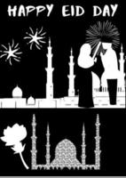 Happy Eid Day - Eid Greetings vector