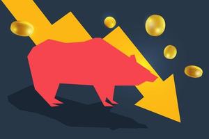 Bull or bullish run icon with growth arrow graph and bars. Concepts for share market of Bull and bear stock market exchange or finance. Vector of Bull market uptrend stock market and trading chart.