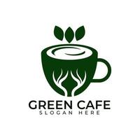 diseño de logotipo de té verde vector