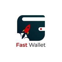 E wallet logo design vector design template