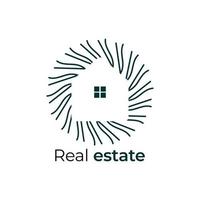 Real estate logo design vector