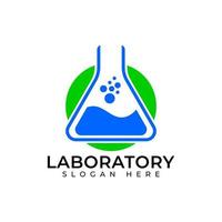 diseño de logotipo de laboratorio vector