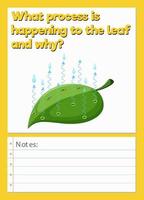 Science Experiment Log Worksheet vector