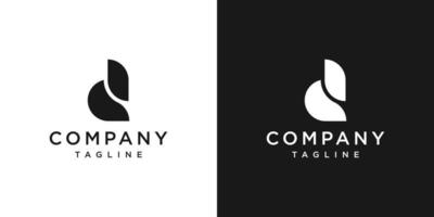Creative Letter D Monogram Logo Design Icon Template White and Black Background