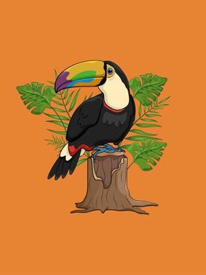 real tropical tucan