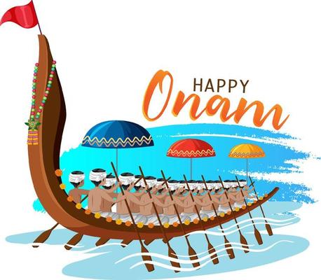 Onam Hindu harvest festival poster