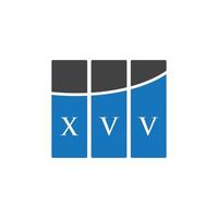 diseño de logotipo de letra xvv sobre fondo blanco. concepto de logotipo de letra de iniciales creativas xvv. diseño de letras xvv. vector