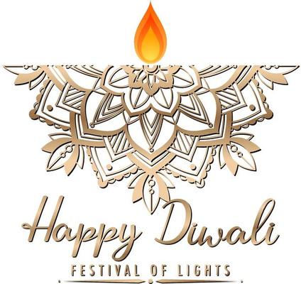 Happy Diwali festival of lights poster