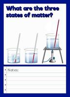 Science Experiment Log Worksheet of states of matter