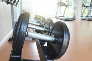 Gym for fitness and health.And dumbbell exercises.