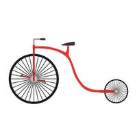 bicicleta retro vintage vector motos ilustración aislado diseño viejo blanco deporte fondo transportar rojo
