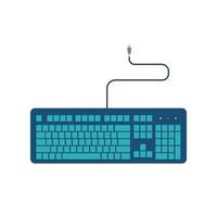 Simple flat keyboard vector illustration design isolated on white background