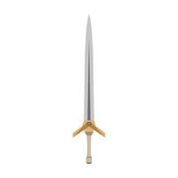 Sword fantasy vector medieval weapon battle blade dagger steel illustration isolated knight war game