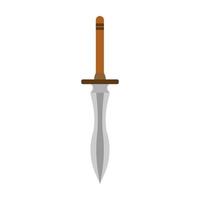 daga tatuaje vector espada cuchillo ilustración icono antiguo aislado. símbolo vintage diseño hoja arma medieval