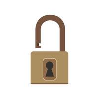 Padlock icon lock vector security symbol safety isolated protection key illustration privacy. Password safe sign unlock secure