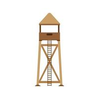 Tower observation icon post vector illustration background. Lifeguard design set isolated sea summer white stand