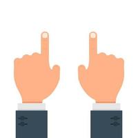 Human hands gesture vector flat illustration design isolated on white background