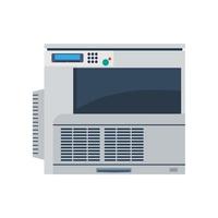 vector de copia de oficina de máquina de impresora. papel de fotocopiadora de ilustración de icono de negocio de impresión. copiadora escáner aislado
