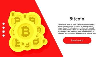 Bitcoin internet symbol economy banking. Commerce sign computer btc. Crypto currency growth blockchain. Exchange vector business coin transfer. Digital banner conceptual. Monetary background cash app