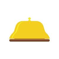 campana servicio icono hotel vector recepción conserje ilustración signo plano. símbolo de viaje aislado diseño ayuda llamada