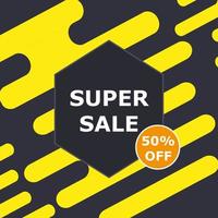 Super sale illustration marketing season holiday. Offer banner special discount price vector. Mega label shopping symbol abstract background. Hot purchase poster store graphic weekend big flyer vector