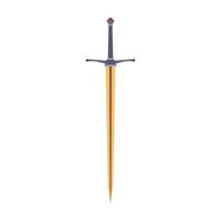 Sword medieval vector icon illustration knight weapon isolated war ancient design. Battle steel old