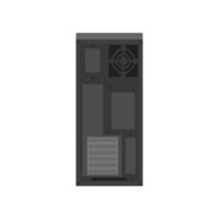 Computer desktop icon vector. Screen PC isolated illustration flat design vector