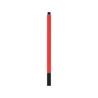 Red ballpoint pen vector flat illustration design isolated on white background