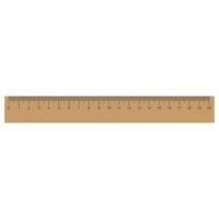 Ruler vector icon isolated measure illustration scale. School tool inch measurement centimeter