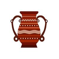 Jug clay vector pottery pot vase illustration ceramic pither milk. Ancient isolated jar old icon brown.