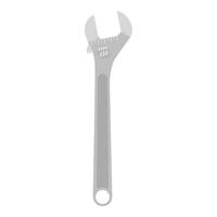 llave inglesa crescent vector herramienta icono ilustración llave inglesa ajustable aislado. diseño de trabajo de equipo de construcción