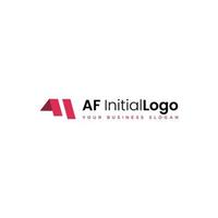 AF OR FA INITIAL LOGO DESIGN VECTOR