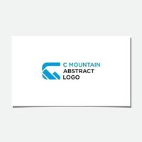 C MOUNTAIN ABSTRACT LOGO DESIGN vector