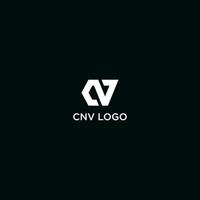 CV OR CNV INITIAL LOGO DESIGN VECTOR