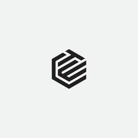 CTE OW CTW HEXAGONAL LOGO vector