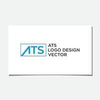 ats vector de diseño de logotipo inicial