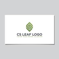 CS OR NS LEAF LOGO DESIGN vector