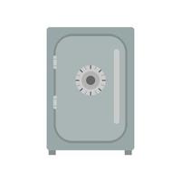 Safe icon vector lock box illustration. Bank security deposit safety isolated