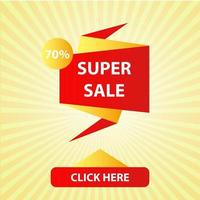 Super sale illustration marketing season holiday. Offer banner special discount price vector. Mega label shopping symbol abstract background. Hot purchase poster store graphic weekend big flyer vector